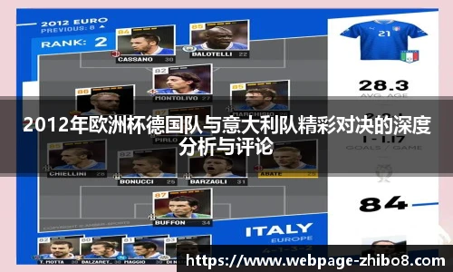 2012年欧洲杯德国队与意大利队精彩对决的深度分析与评论